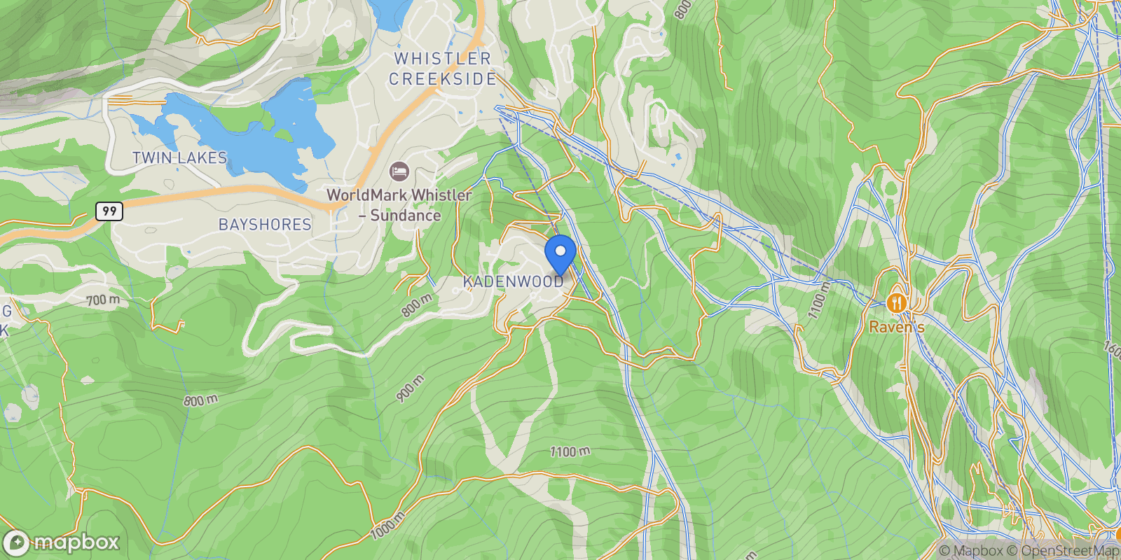 Map showing 2963 High Point Drive, Whistler, British Columbia, Canada.