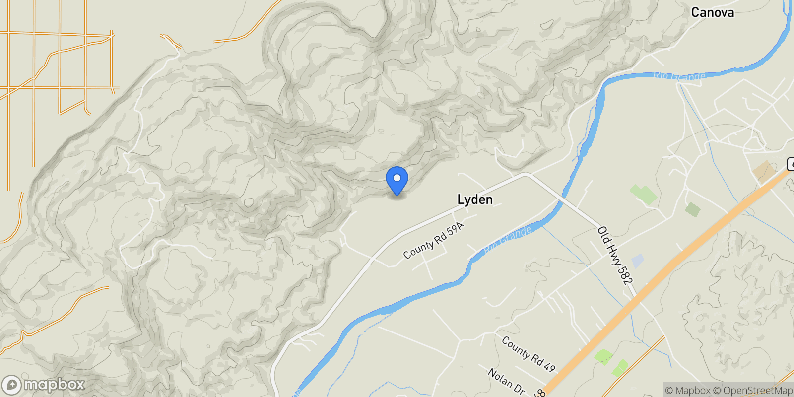 Map showing 781 County Road 57 , Lyden, NM 87582, Velarde, New Mexico, United States.