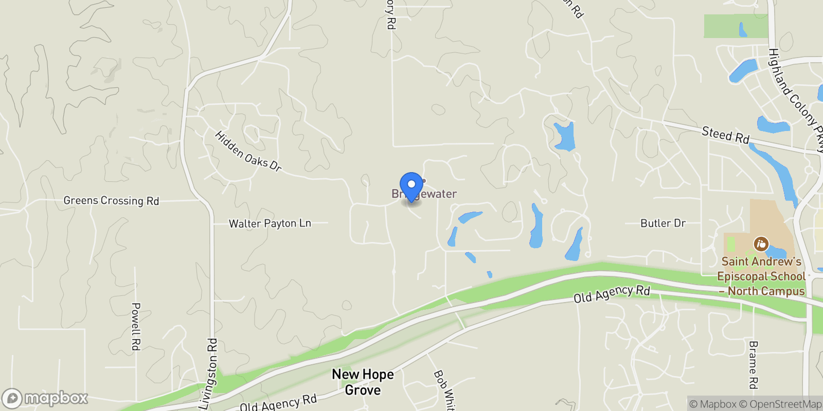 Map showing 104 Chicot Cove, Ridgeland, MS 39157, Ridgeland, Mississippi, United States.