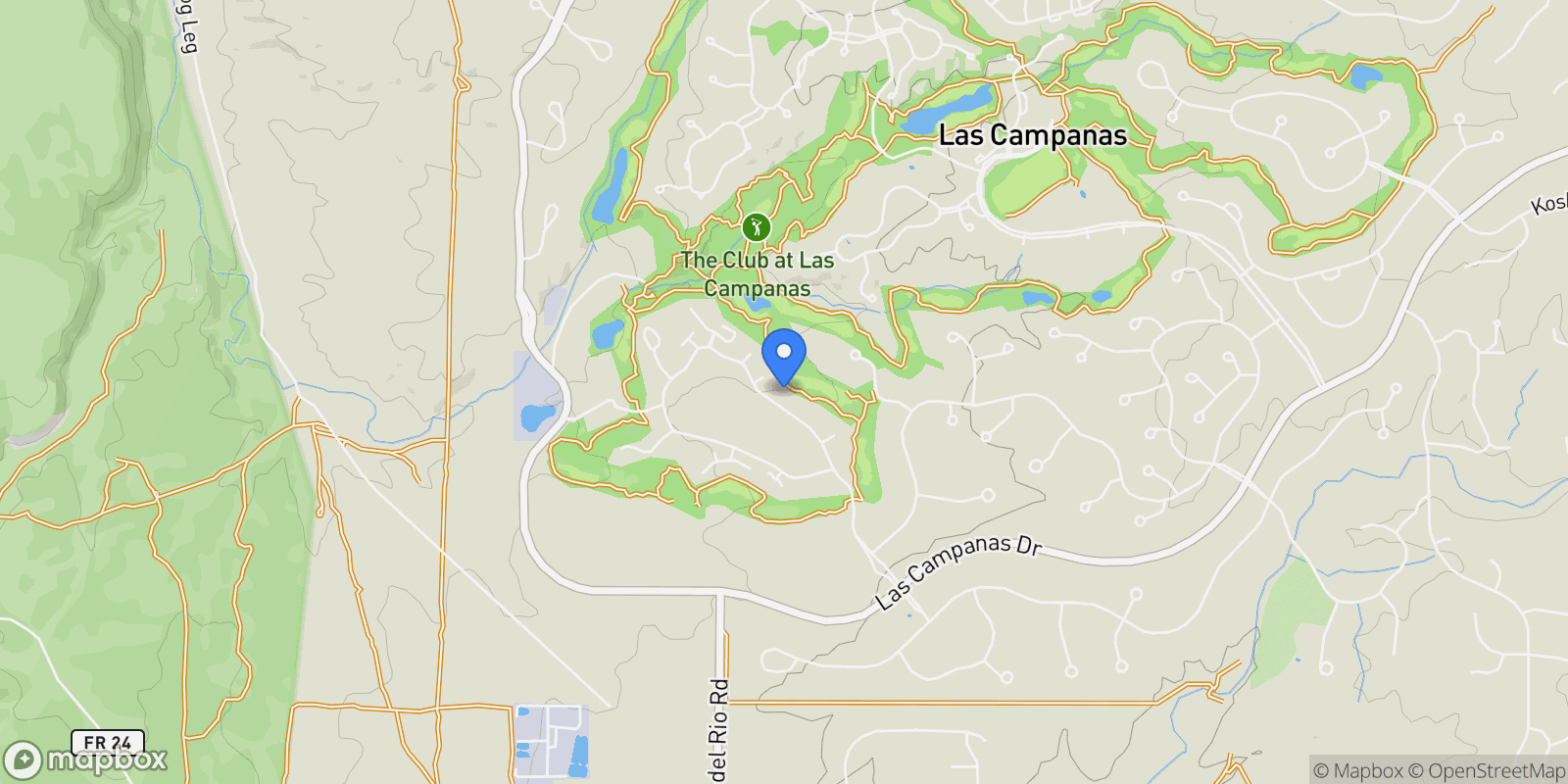 Map showing 58 Paseo Aragon, Santa Fe, NM 87506, Santa Fe, New Mexico, United States.