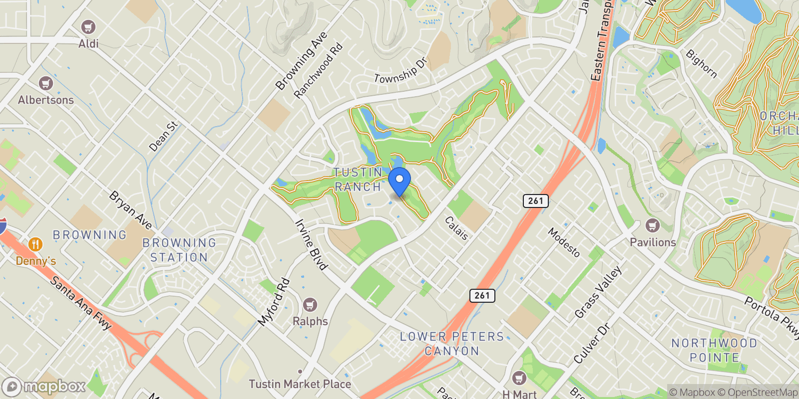 Map showing 2827 Player, Tustin, California, United States.
