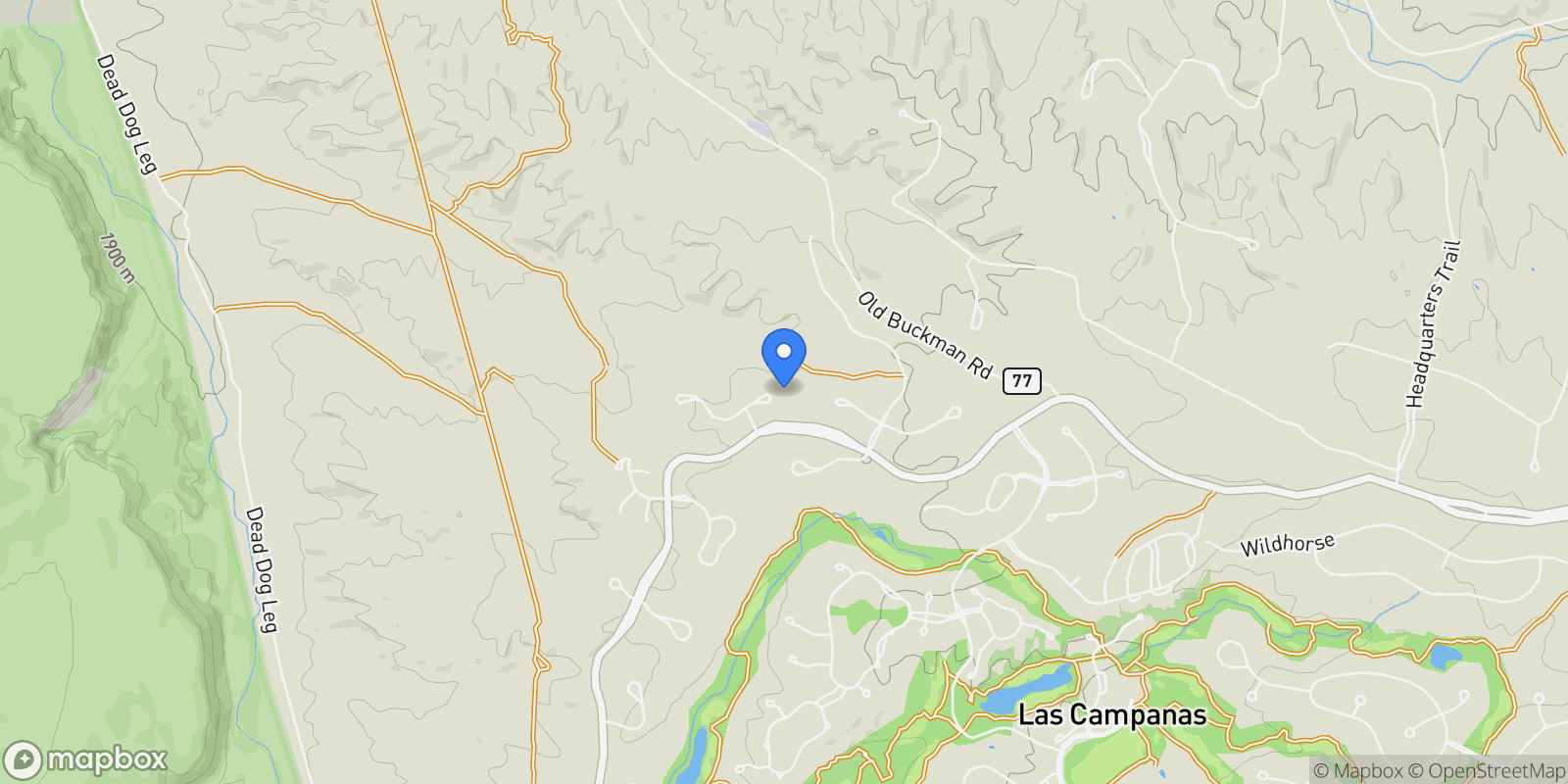 Map showing 8 Camino Villenos, Santa Fe, NM 87506, Santa Fe, New Mexico, United States.