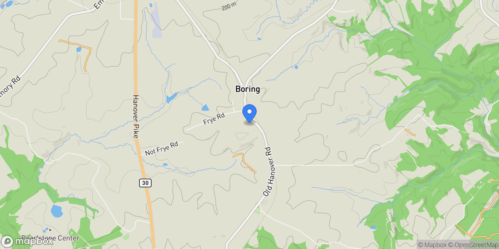 Map showing 14628 OLD HANOVER ROAD #REGINA, REISTERSTOWN, MD 21136, Reisterstown, Maryland, United States.