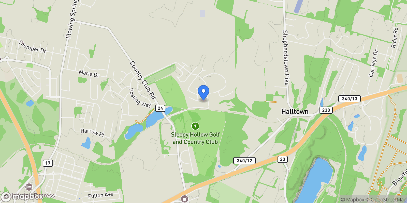 Map showing 33 LOUISA BEALL LN LANE, CHARLES TOWN, WV 25414, Ranson, West Virginia, United States.