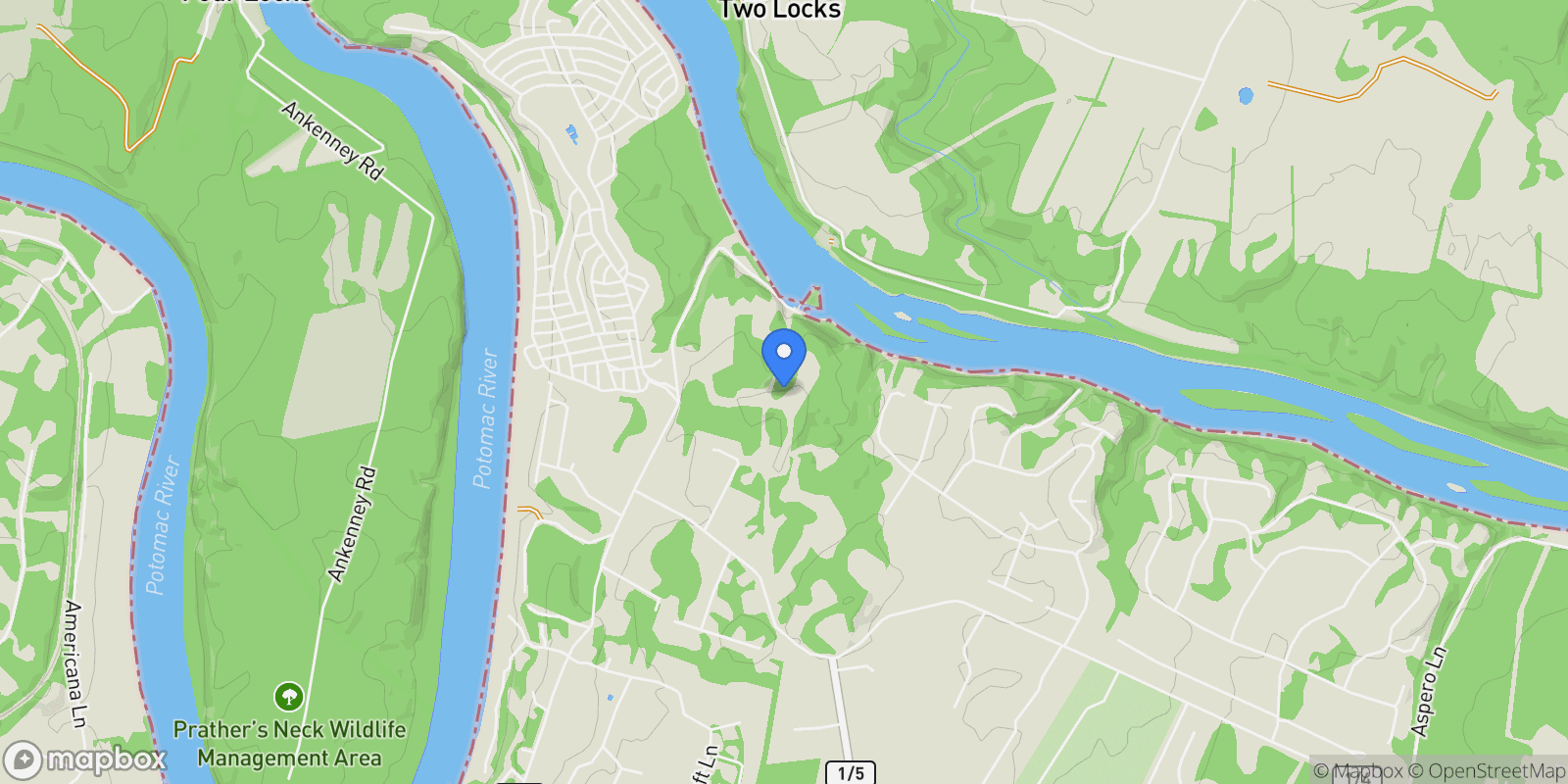 Map showing 265 HAVENTREE TERRACE, FALLING WATERS, WV 25419, Falling Waters, West Virginia, United States.