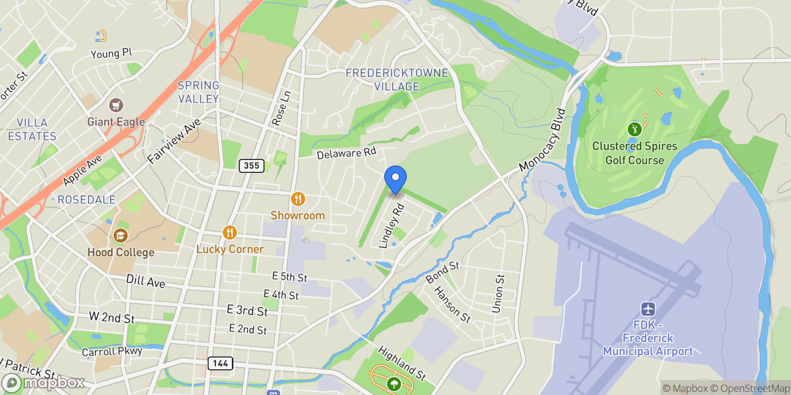 Map showing 815 HOLDEN RD ROAD, FREDERICK, MD 21701, Frederick, Maryland, United States.