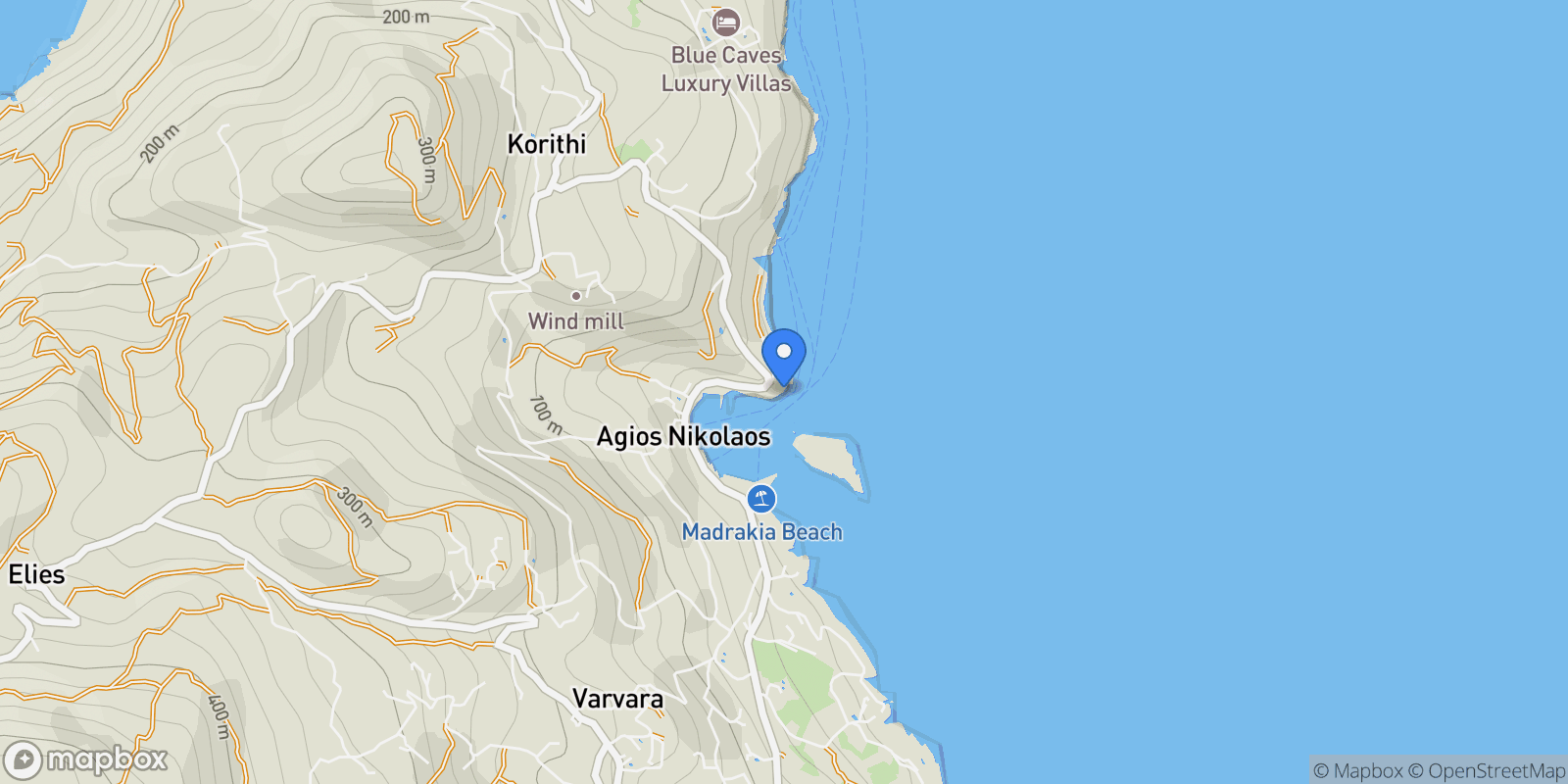 Map showing Bolimon, Elaties, Greece.