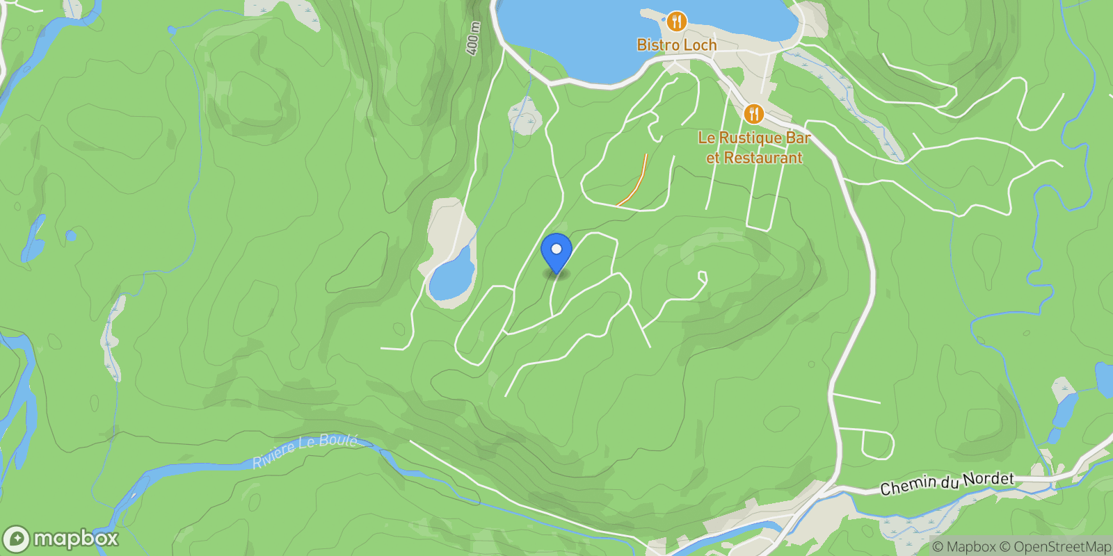 Map showing 515 Crois. de la CoulÈe, Laurentides, Lac-Supérieur, Quebec, Canada.