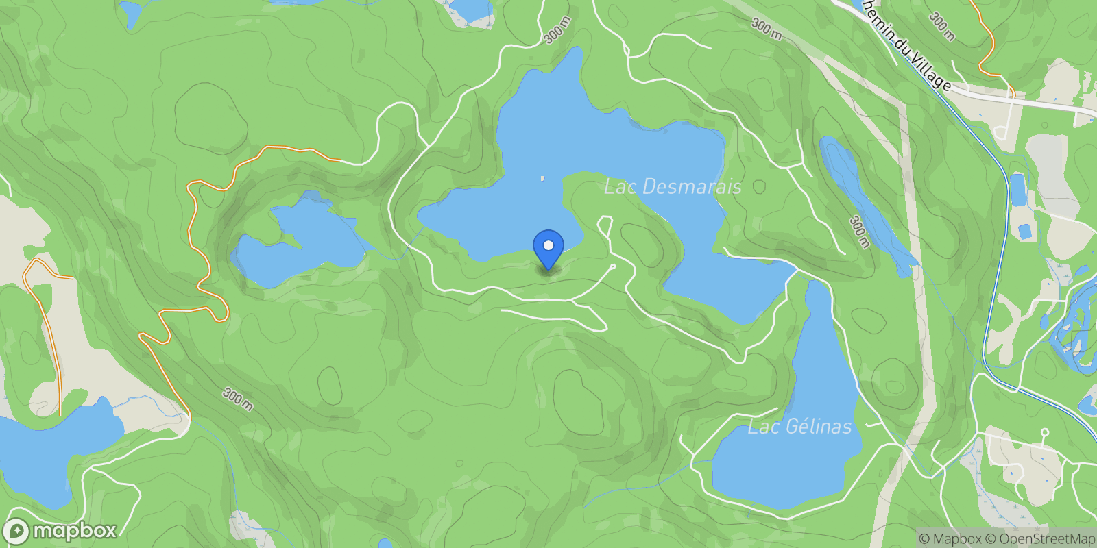 Map showing 3254 Ch. des Franciscains, Laurentides, Mont-Tremblant, Quebec, Canada.