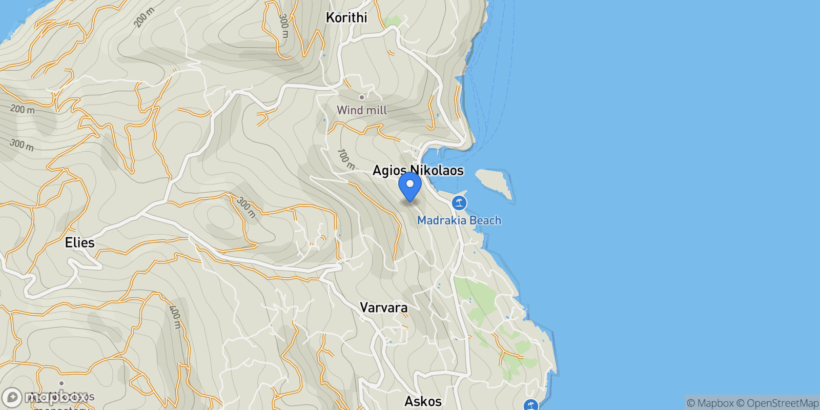 Map showing Bolimon, Elaties, Greece.