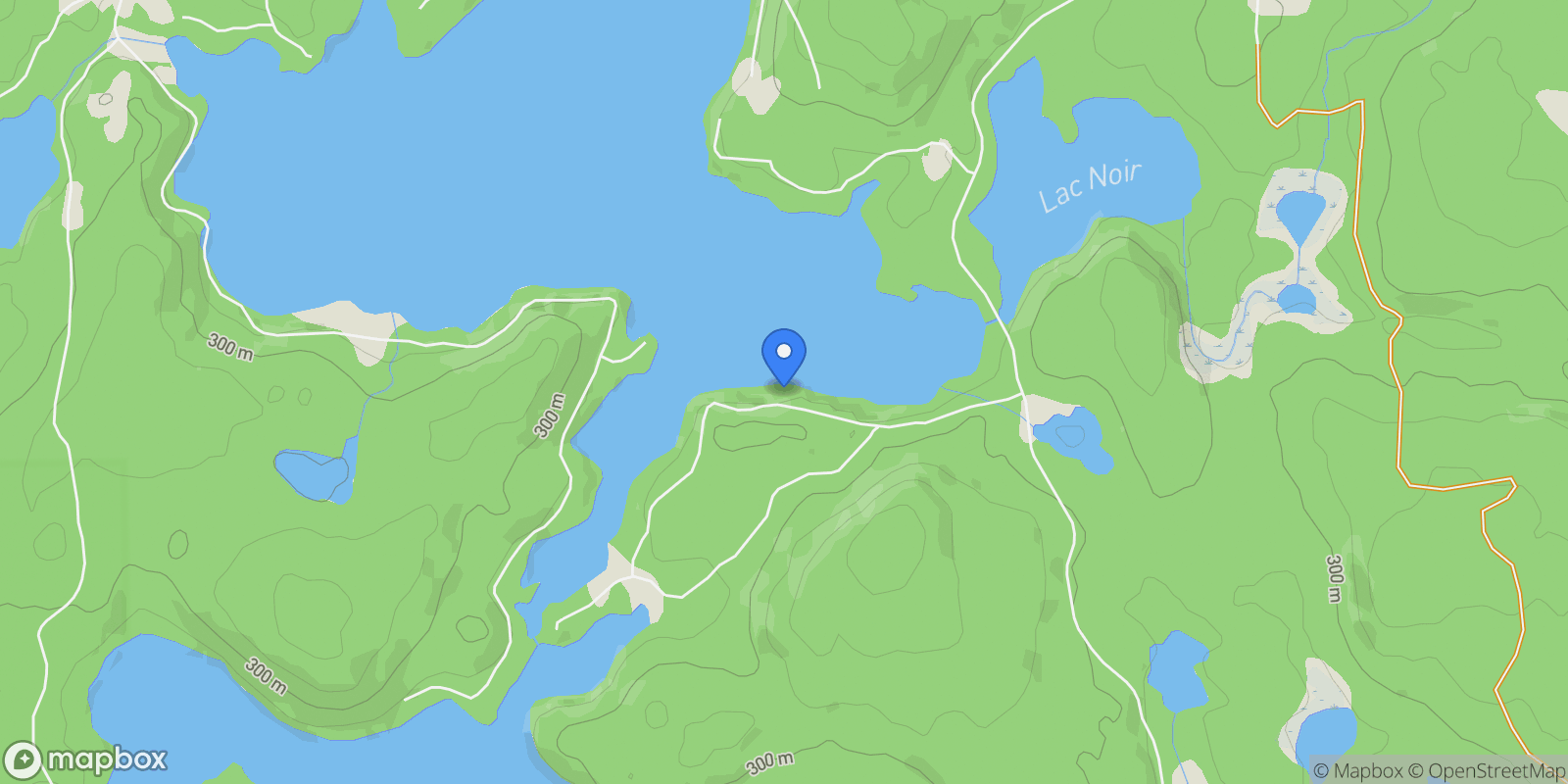 Map showing 42 Ch. des Mauves, Laurentides, La Minerve, Quebec, Canada.