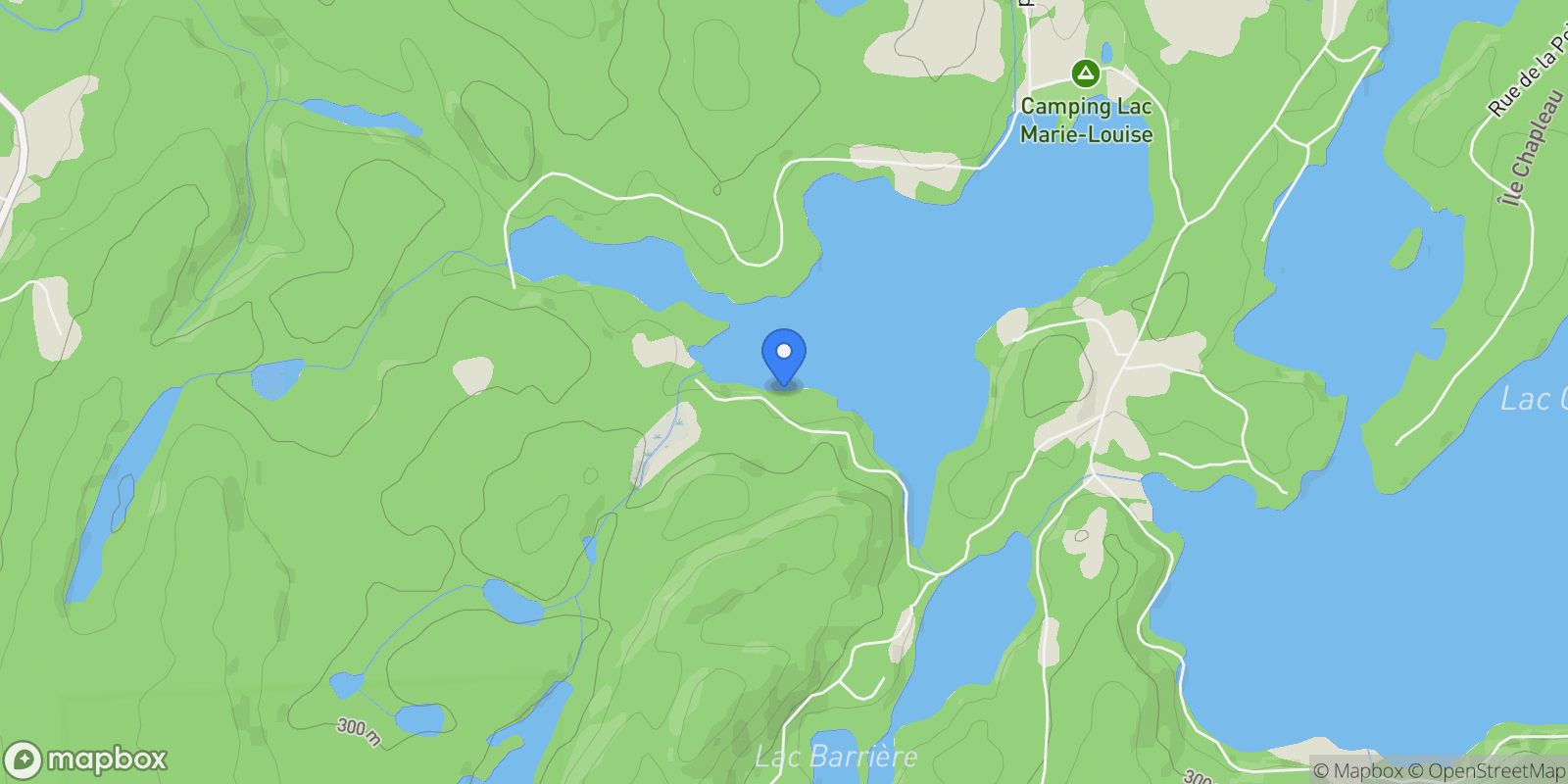 Map showing 34 Ch. du Domaine-GrÈgoire, Laurentides, La Minerve, Quebec, Canada.