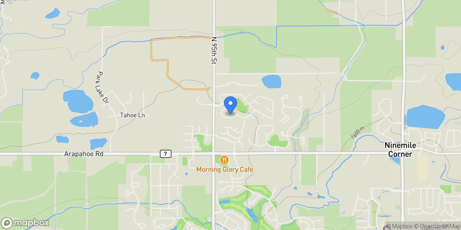 Map showing 2520 Columbine Circle, Boulder, Colorado, United States.