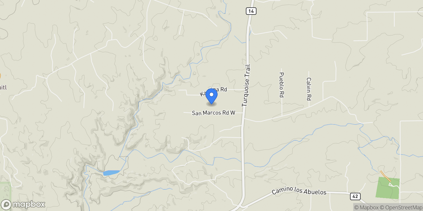 Map showing 27 San Marcos Road W , Santa Fe, NM 87508, Santa Fe, New Mexico, United States.
