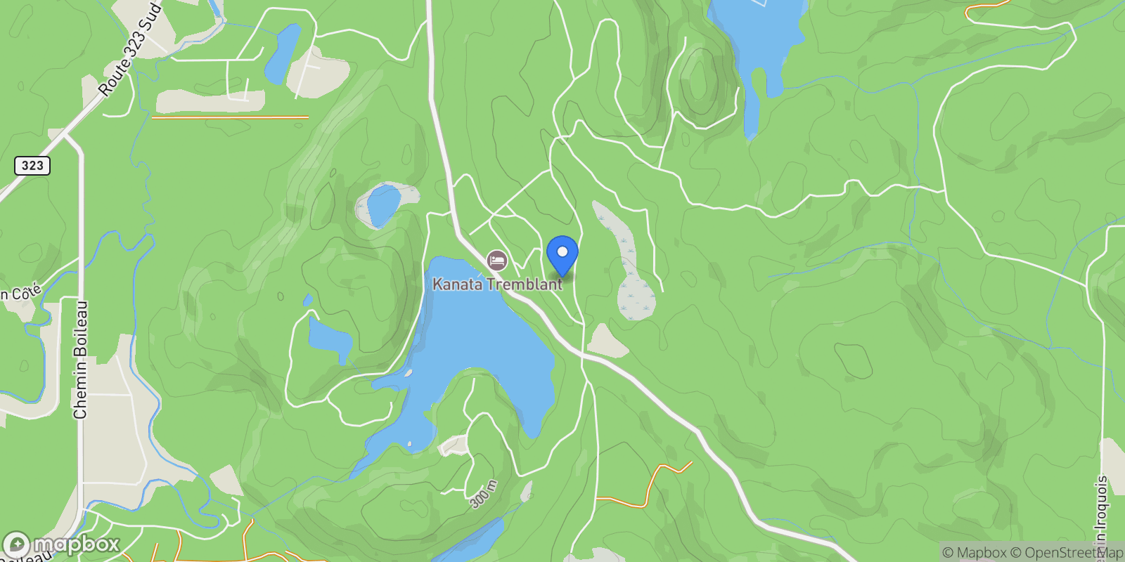 Map showing 171 Ch. du Retour-aux-Sources, Laurentides, Amherst, Quebec, Canada.