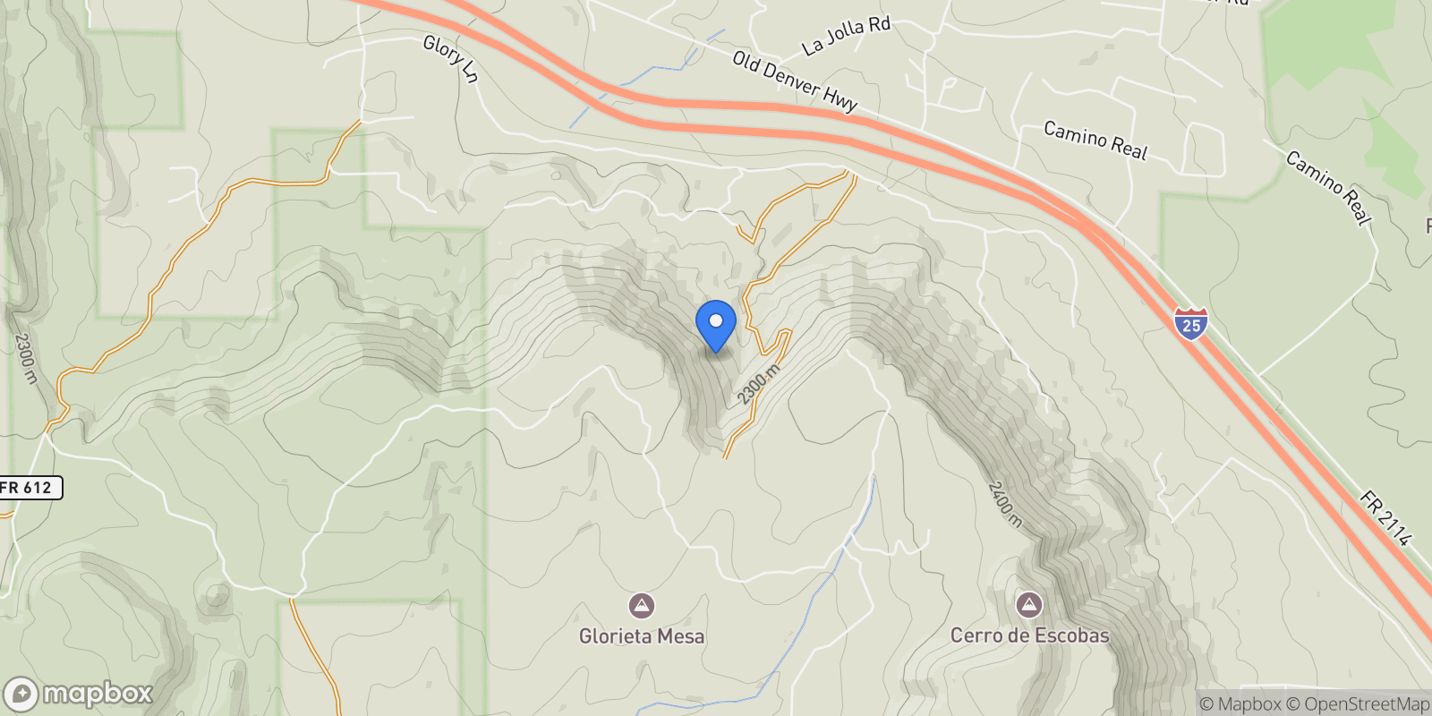 Map showing 4 Padre Canyon - Lot #14 , Glorieta, NM 87535, Pecos, New Mexico, United States.