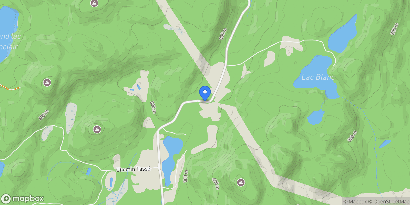 Map showing Ch. du Lac-‡-la-Loutre, Laurentides, Huberdeau, Quebec, Canada.