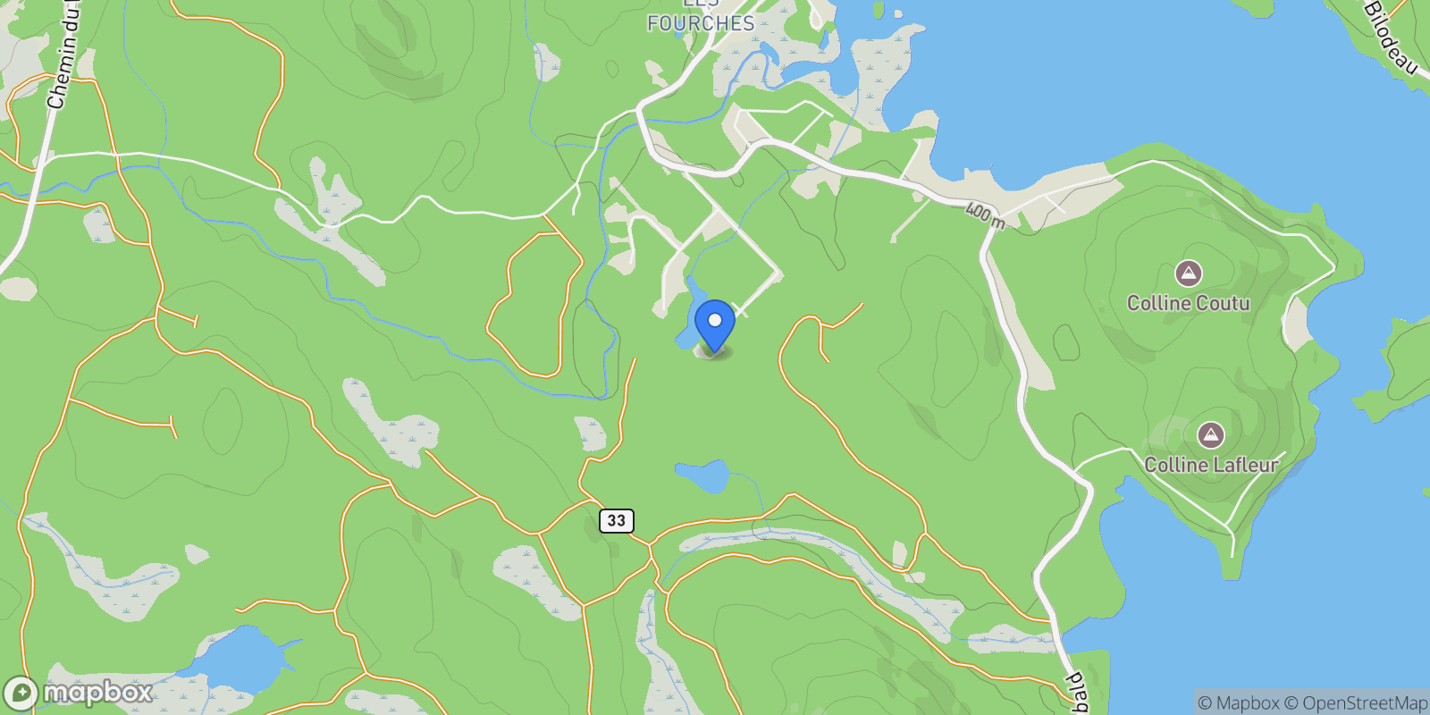 Map showing 50 Ch. des Iris, Lanaudière, Saint-Donat-de-Montcalm, Quebec, Canada.