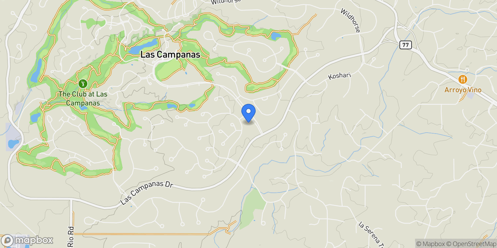 Map showing 32 Sierra Rosa Loop, Santa Fe, NM 87506, Santa Fe, New Mexico, United States.