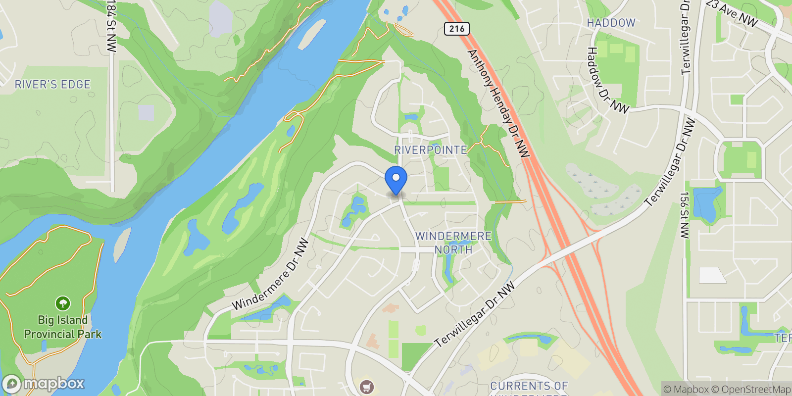Map showing 2807 Wheaton Drive, Edmonton, AB T6W 2M6, Edmonton, Alberta, Canada.