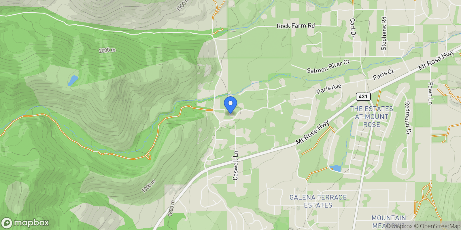 Map showing 6615 Legend Vista, Reno, NV, 89511, USA, Reno, Nevada, United States.