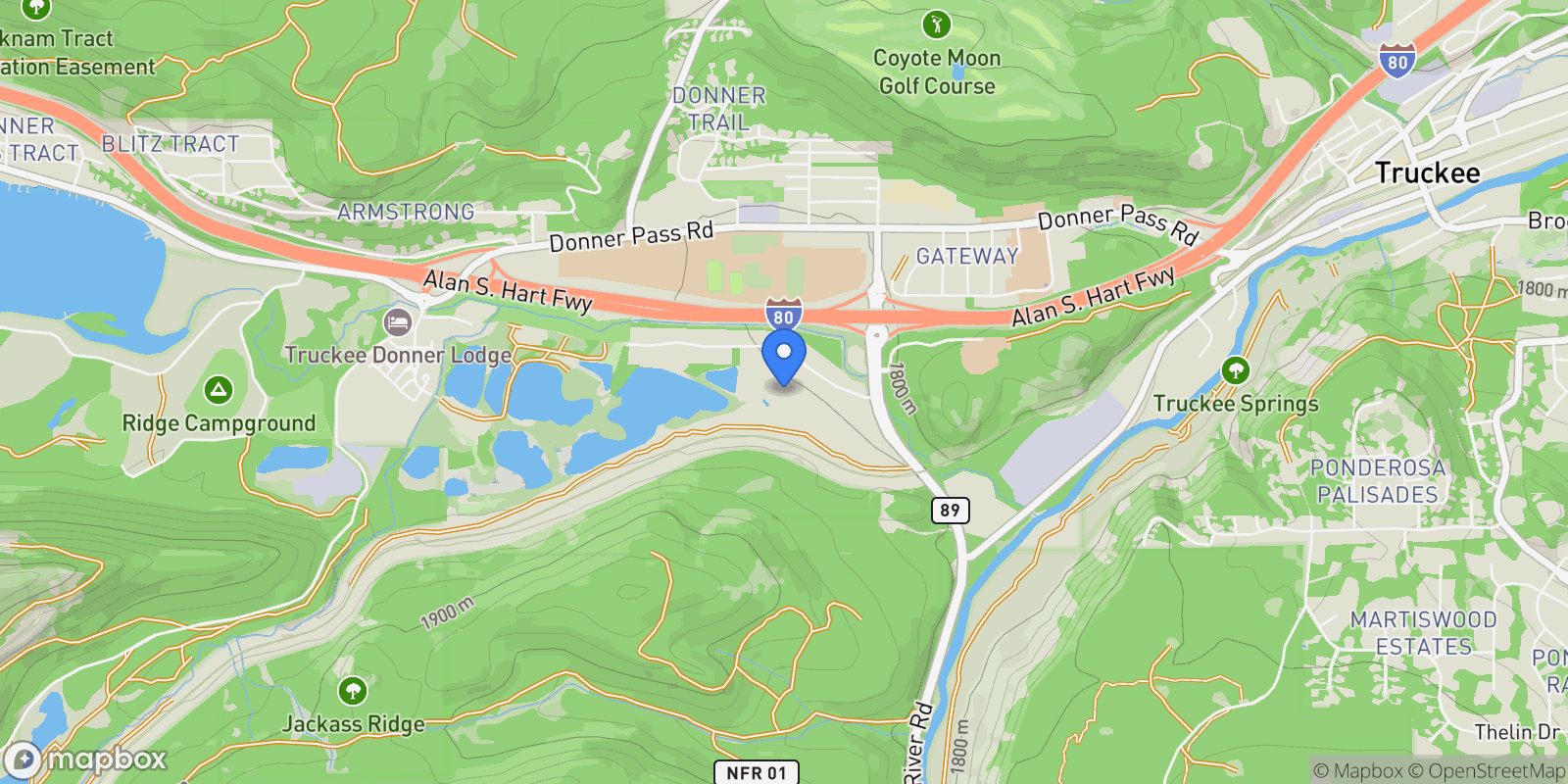 Map showing 10890 Cinnabar Way #6, Truckee, CA 96161, Truckee, California, United States.