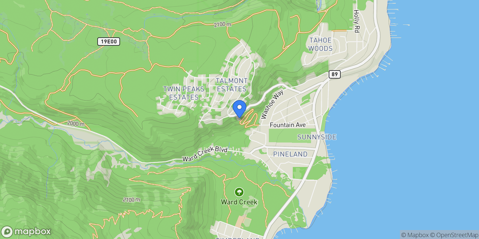 Map showing 1733 Tahoe Park Heights Drive, Tahoe City, CA 96145, Tahoe City, California, United States.