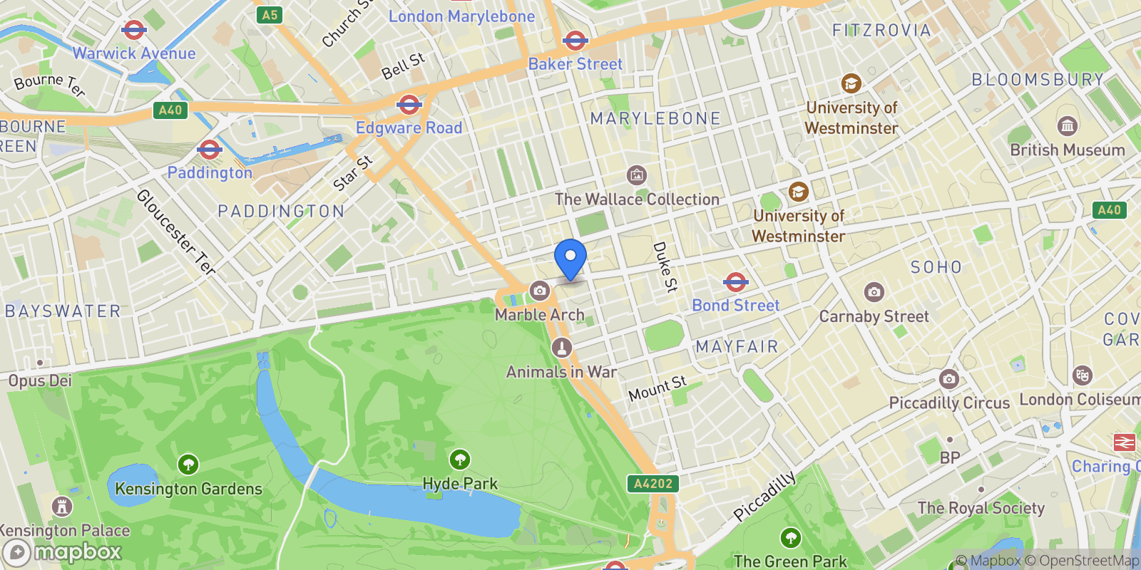 Map showing London, England, United Kingdom.