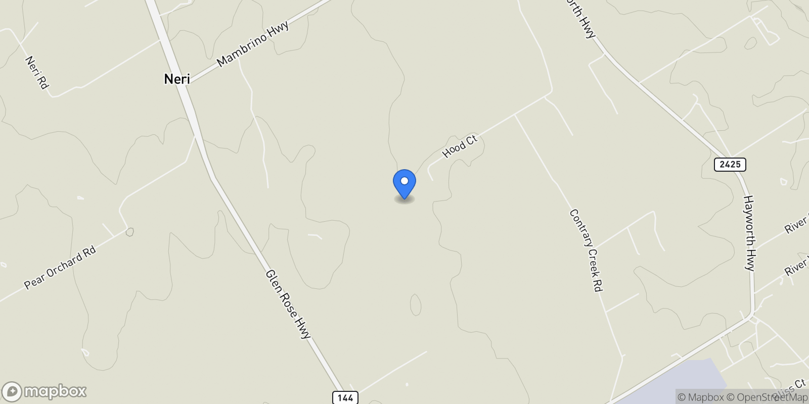 Map showing 851 Hood Court, Granbury, Texas, United States.