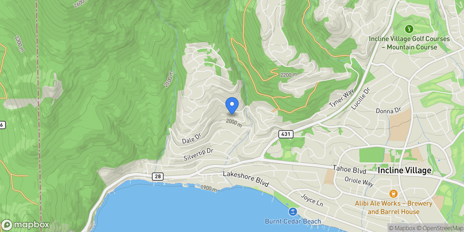 Map showing 572 Rockrose Court, Incline Village, NV 89451, Incline Village, Nevada, United States.