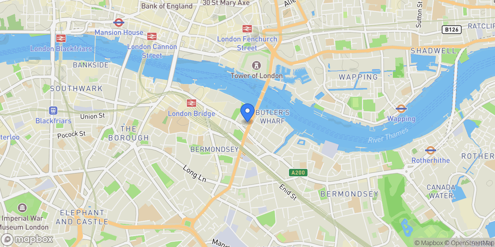 Map showing London, England, United Kingdom.