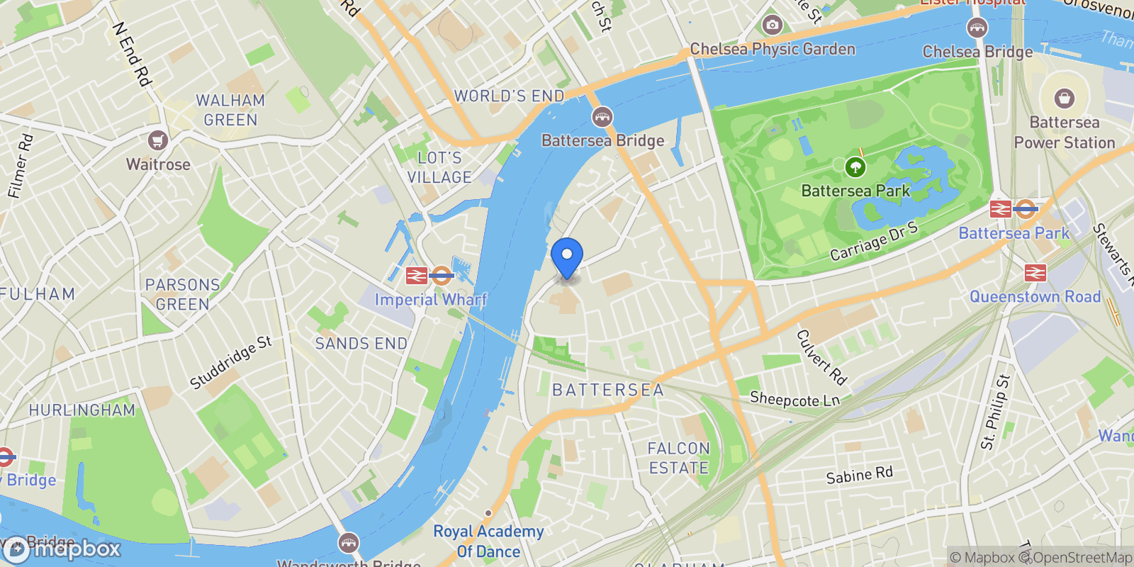 Map showing London, England, United Kingdom.