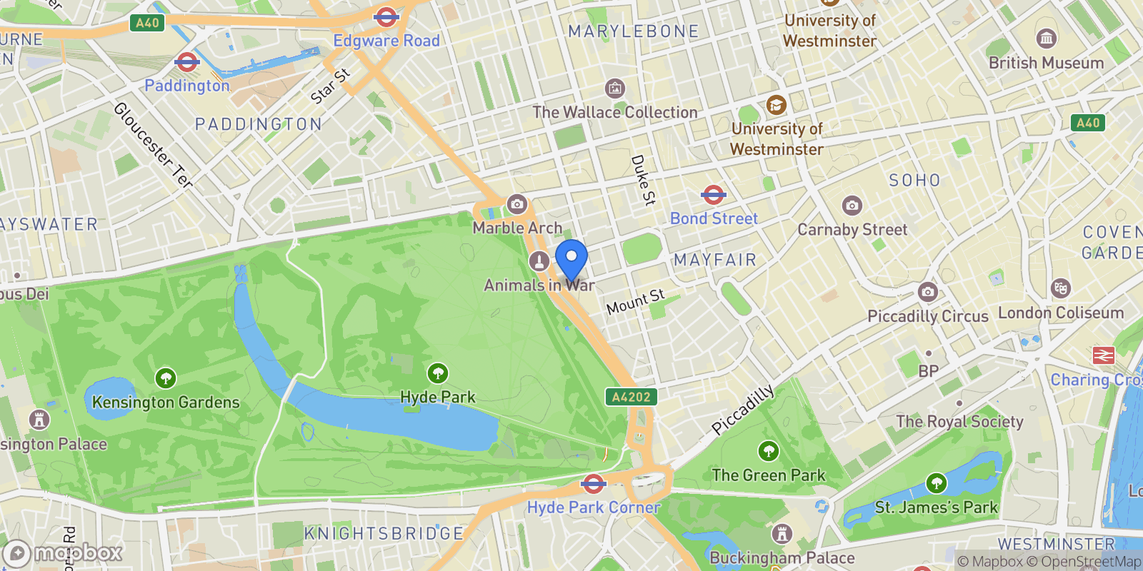 Map showing London, England, United Kingdom.