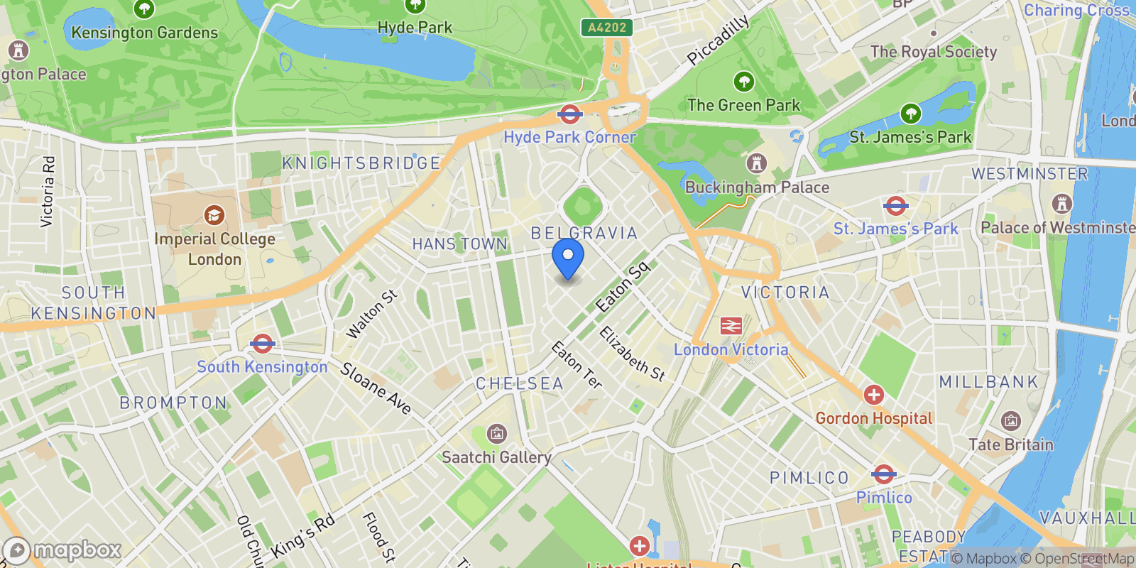 Map showing London, England, United Kingdom.