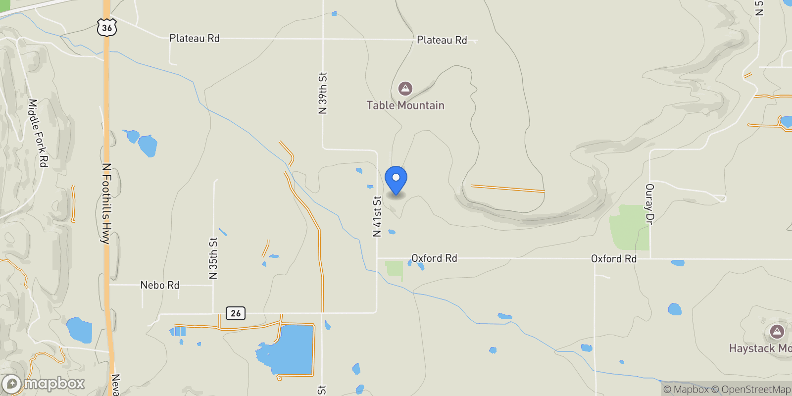 Map showing 8000 N 41st St , Longmont, CO 80503, Longmont, Colorado, United States.