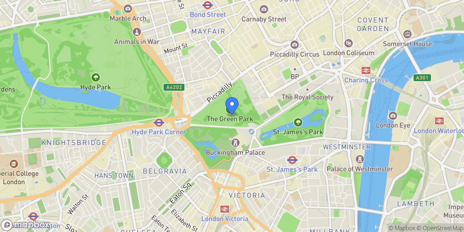 Map showing London, England, United Kingdom.