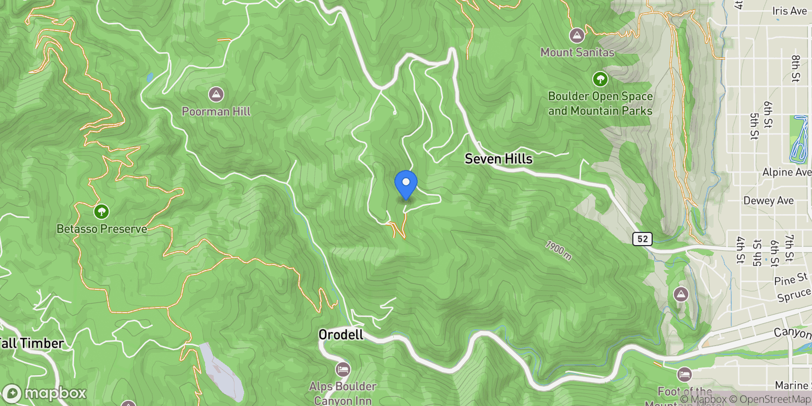Map showing 271 Anemone Dr , Boulder, CO 80302, Boulder, Colorado, United States.