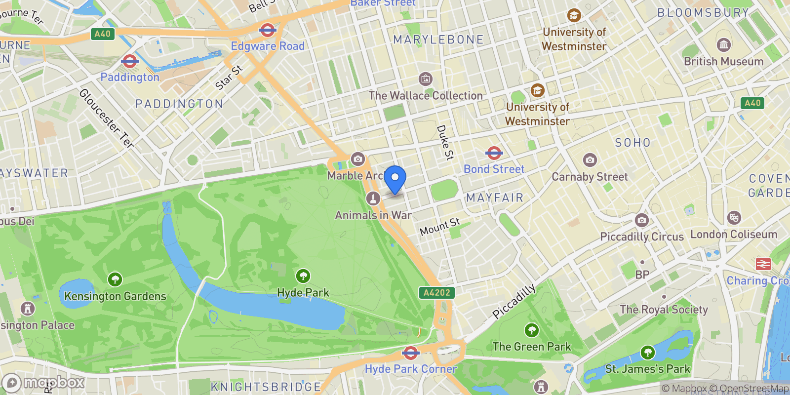 Map showing London, England, United Kingdom.