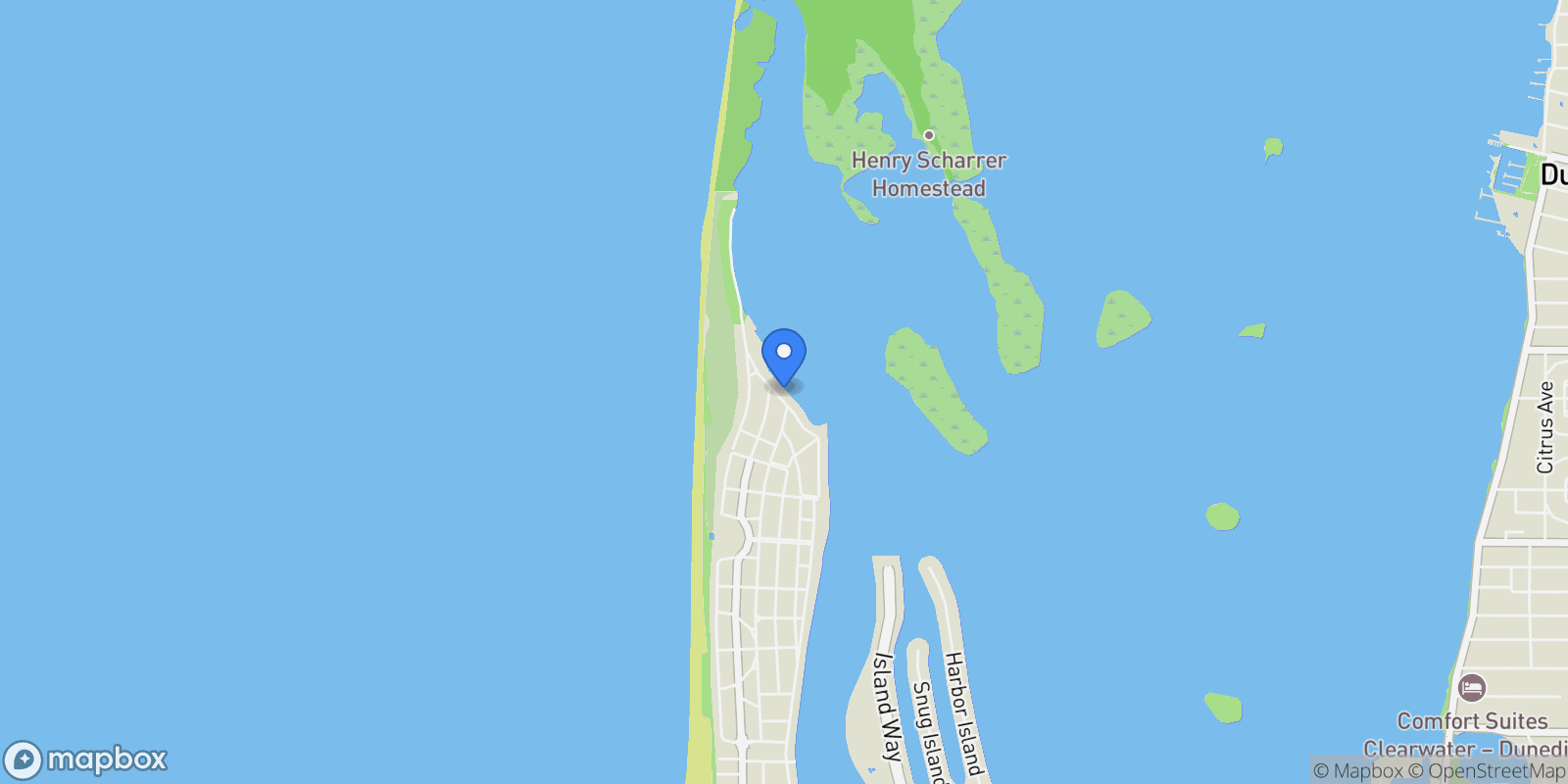 Map showing 1021 BAY ESPLANADE, CLEARWATER BEACH, FL, 33767, USA, Clearwater, Florida, United States.