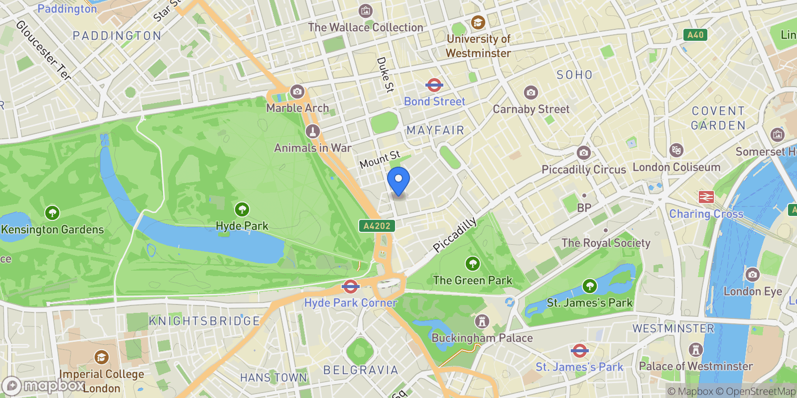 Map showing London, England, United Kingdom.