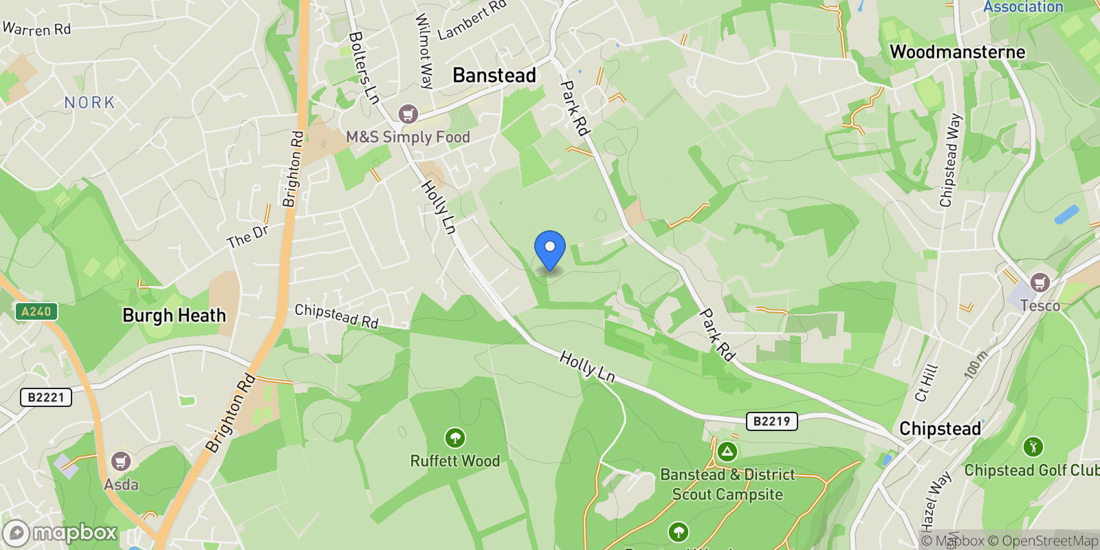 Map showing Coulsdon, England, United Kingdom.