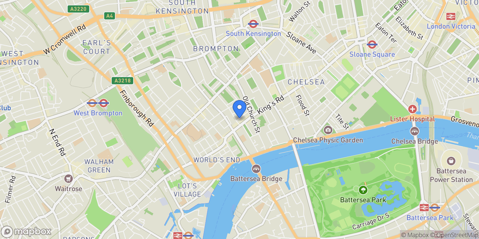 Map showing London, England, United Kingdom.