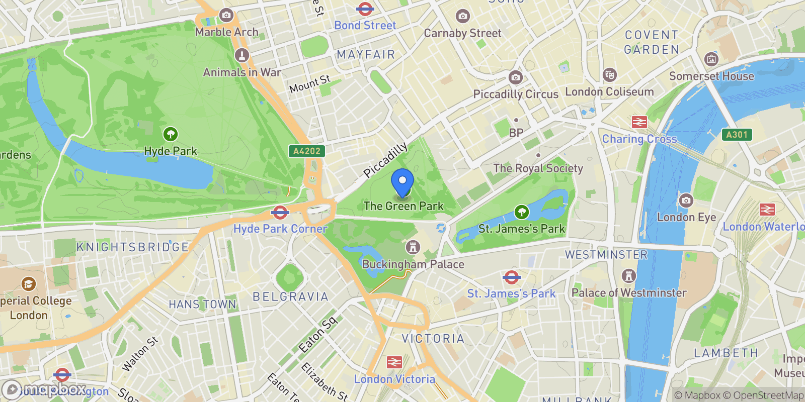 Map showing Lancaster Mews, London, England, United Kingdom.