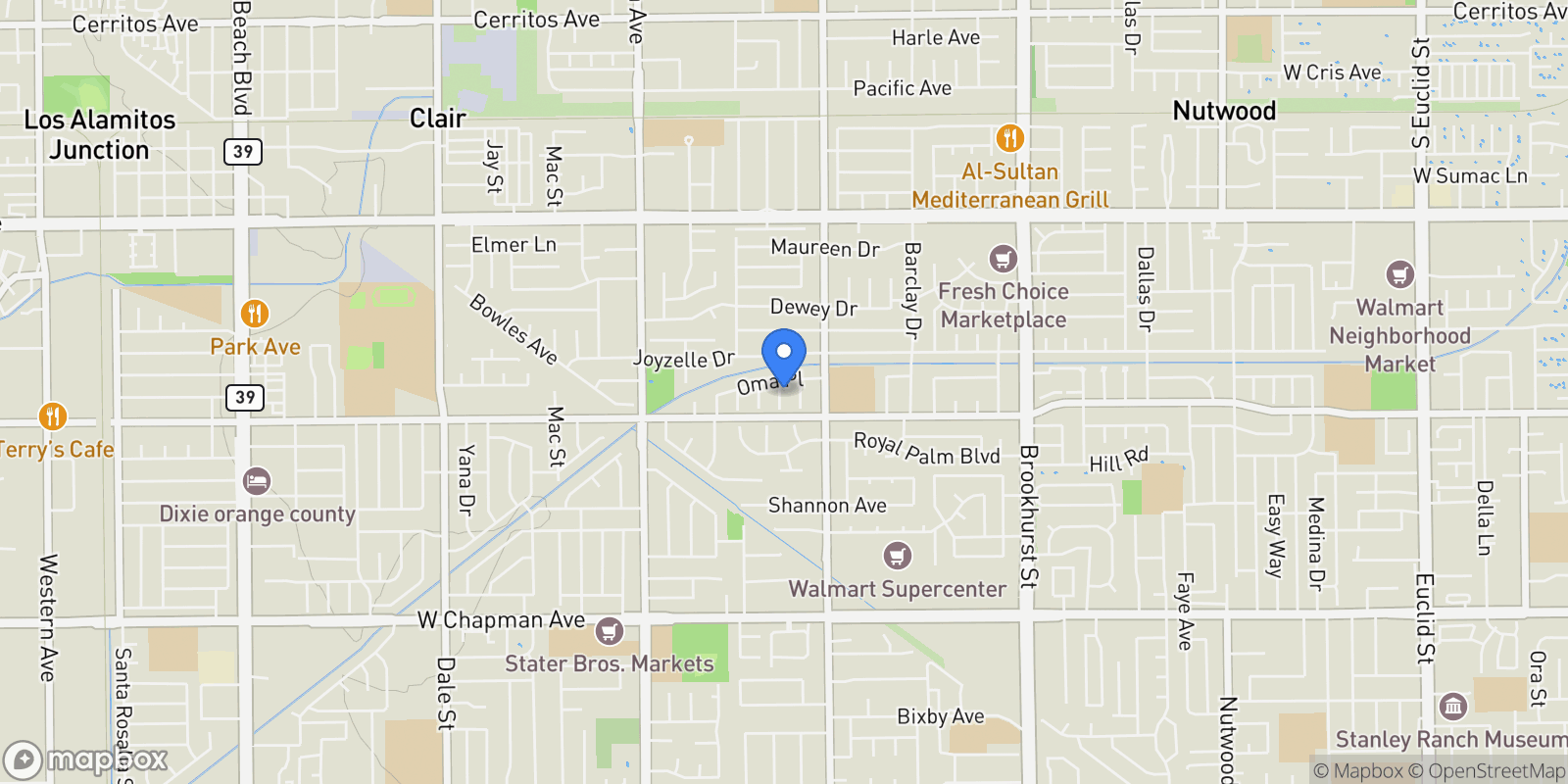 Map showing 11432 Pollard Dr, Garden Grove, CA 92841, Garden Grove, California, United States.