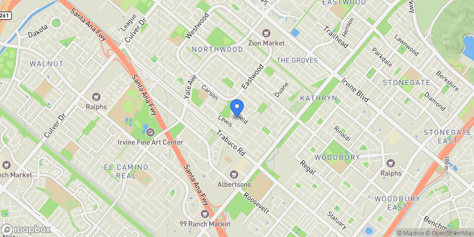 Map showing 11 De Forest, Irvine, CA 92620, Irvine, California, United States.