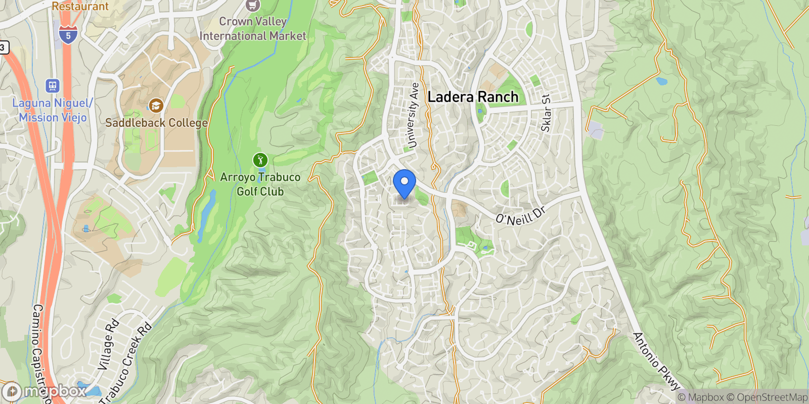 Map showing 57 Hinterland Wy, Ladera Ranch, CA 92694, Ladera Ranch, California, United States.