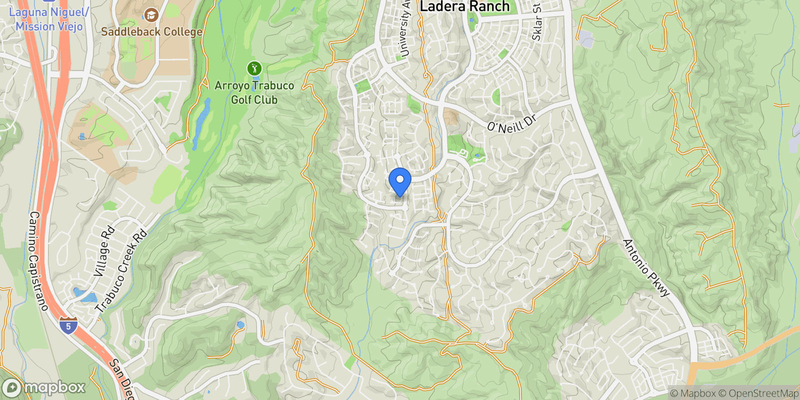 Map showing 22 Arlington St, Ladera Ranch, CA 92694, Ladera Ranch, California, United States.