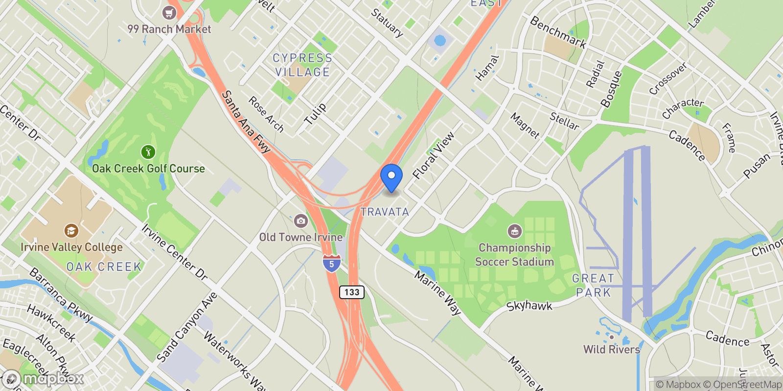 Map showing 227 Carlow, Irvine, CA 92618, Irvine, California, United States.