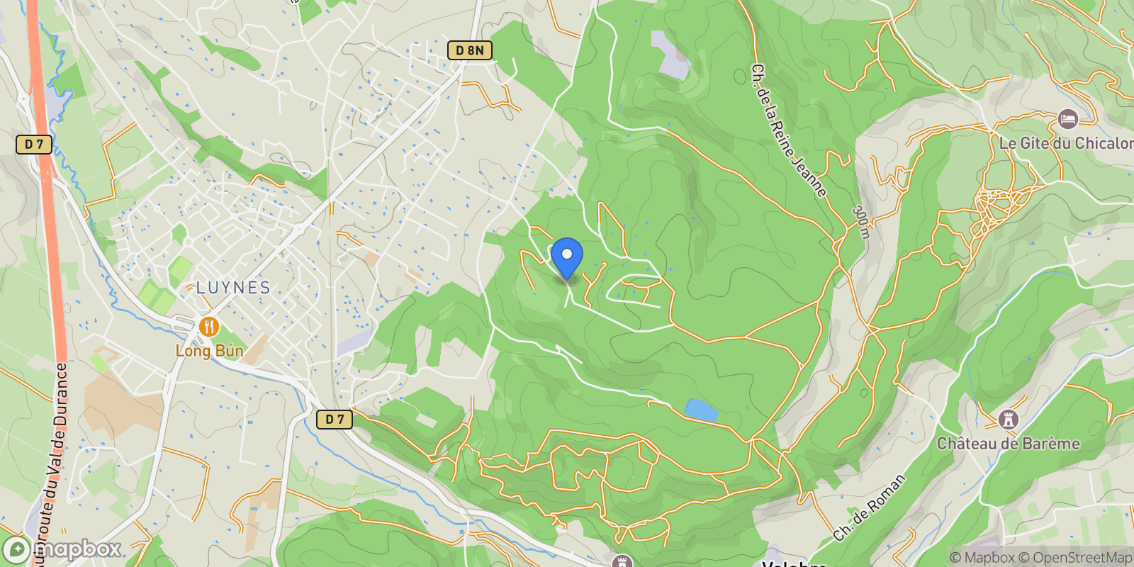Map showing Aix-en-Provence, Provence-Alpes-Côte d'Azur, France.