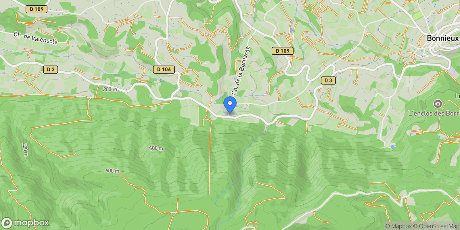 Map showing Bonnieux, Provence-Alpes-Côte d'Azur, France.